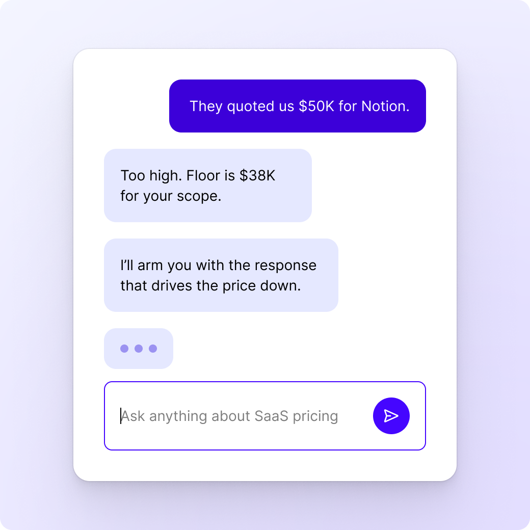 Vendr Price Check - See how your pricing compares to other software buyers